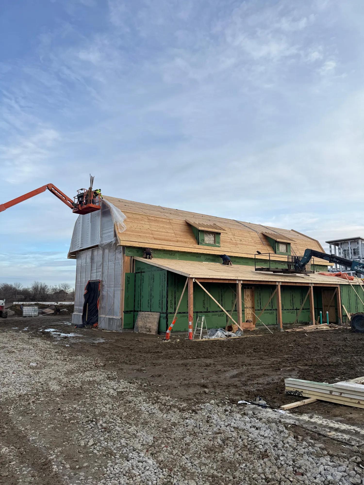 Construction project in progress